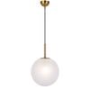 Telbix Bally Modern Pendant Hanging Lamp Light Glass Metal Antique Gold Alabastro
