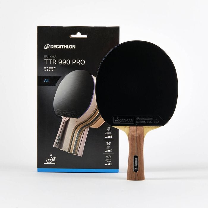 Decathlon | Table Tennis Ittf Club High-level All-round Bat Ttr 990* Pro Alc 9* - One Size