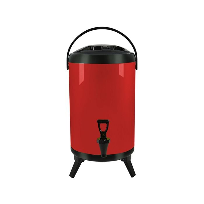 SOGA 8L Stainless Steel Insulated Hot & Cold Beverage Dispenser - Red