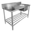 SINK BENCH WITH SPLASHBACK W1500 X D600 X H900 SS1615R