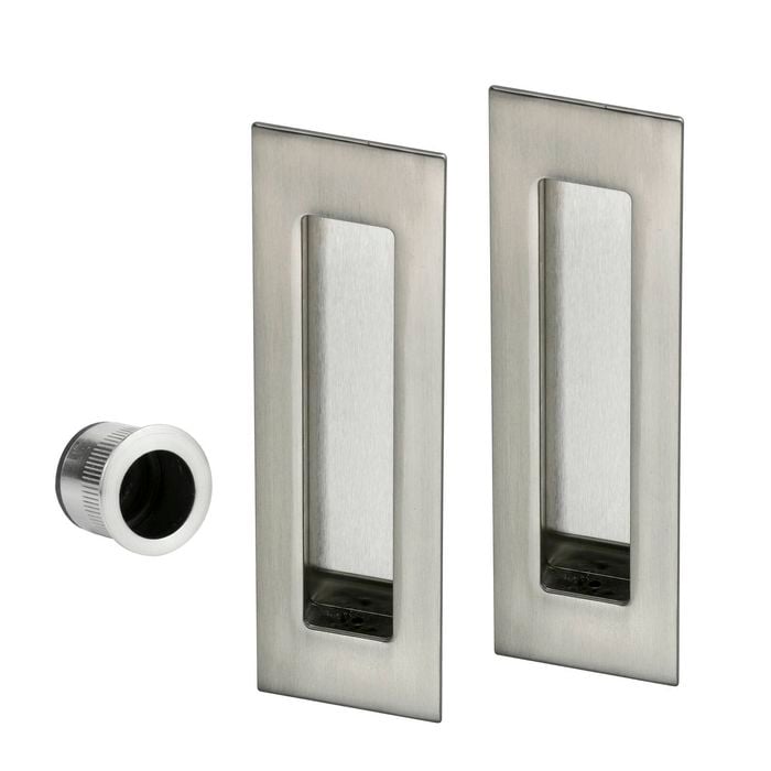 Sylvan 224mm Satin Nickel Flush Pull Kit