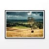 Grassland with Trees, Mountains  Print 100% Australian Made 120x90cm  (Poster)
