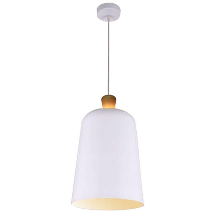Melo White Shade 1 Light Pendant