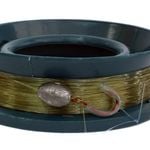Surecatch 4 Inch Rigged Handcaster with 20lb Mono Fishing Line and Bean Sinker