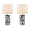 Clay & Kin 31.5cm Blue Hampton Table Lamp Set of 2