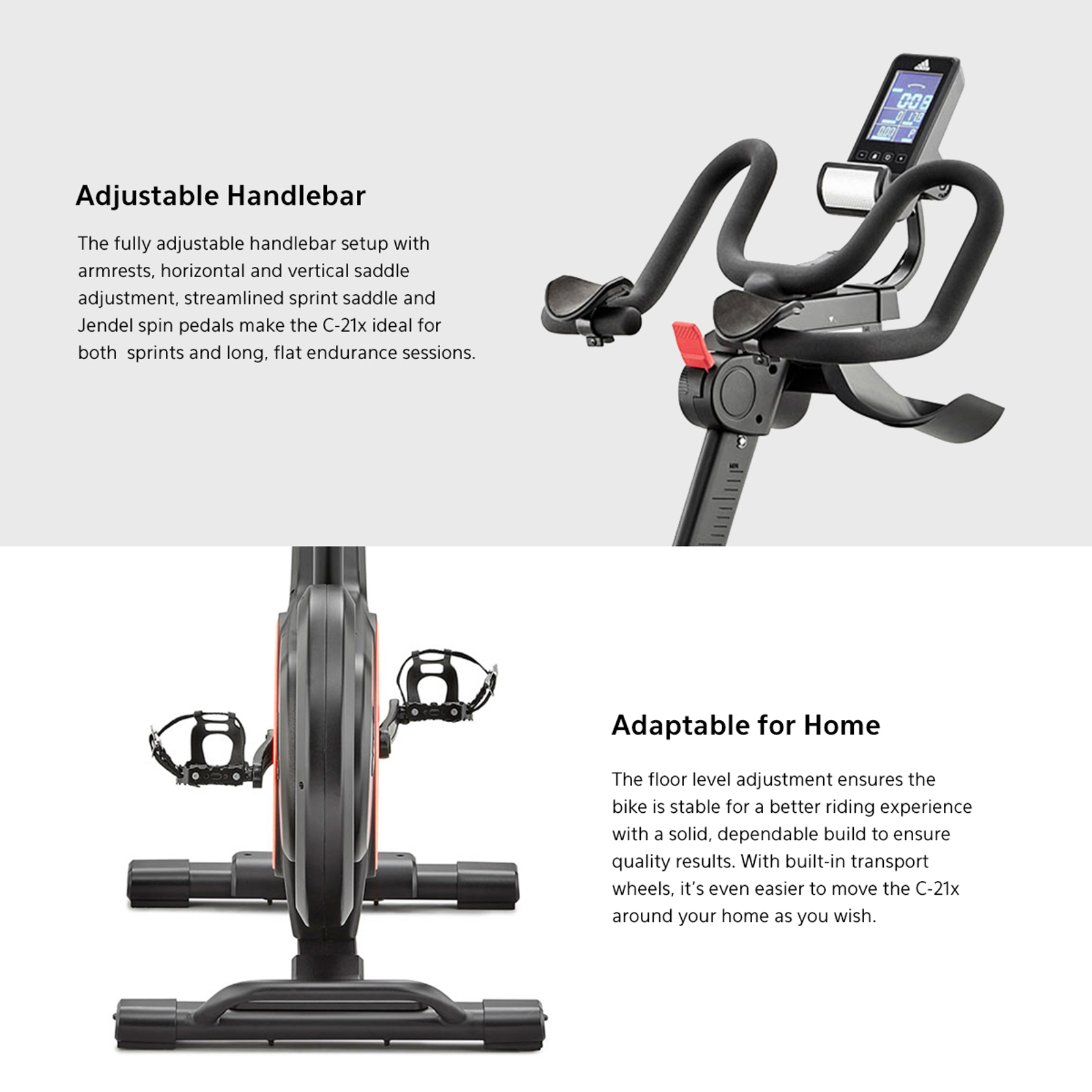 Adidas C 21x Spin Bike with Bluetooth Kinomap Zwift Bunnings Australia