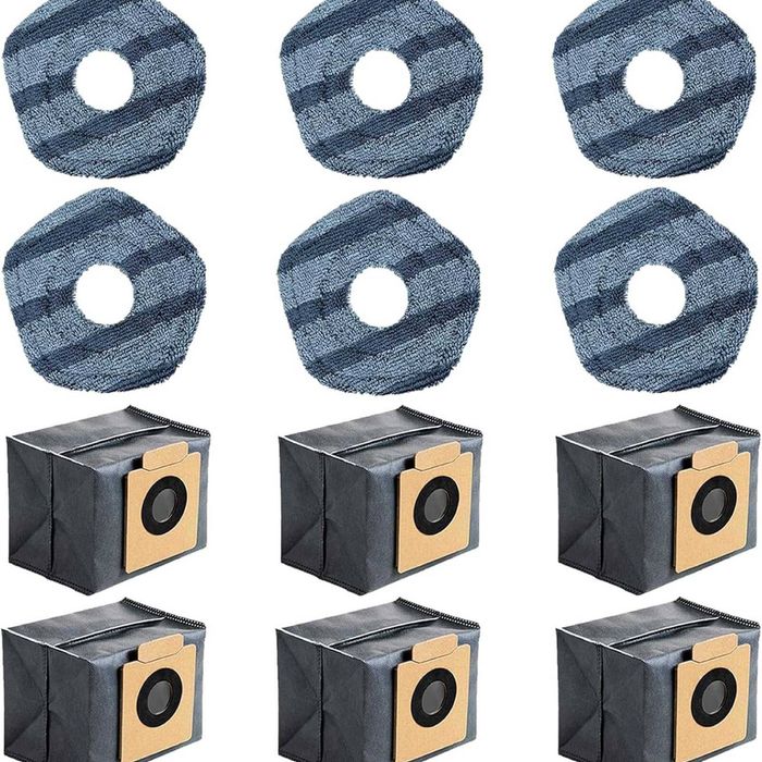 Hygieia Mop Pads & Bags For eufy X10 Pro Omni Robot Vacuum Cleaners Pack of 12