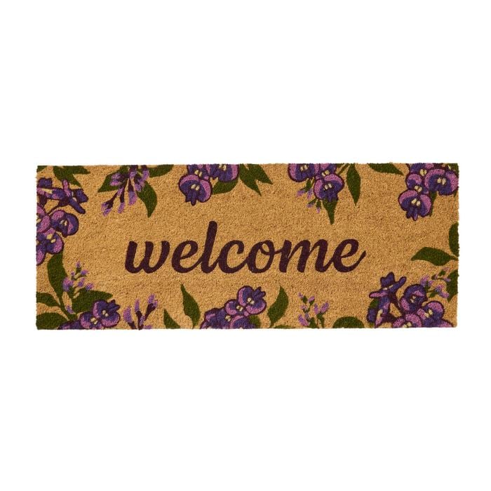 Madras Link 45 x 115cm Coral Pea Welcome Long Coir Mat