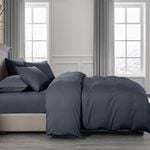 Royal Comfort 2000TC 6 Piece Bamboo Sheet & Quilt Cover Set Queen Charcoal