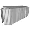 Build-a-Shed 1.5 x 4.5 x 2m Single Sliding Side Door Skillion Shed - Zinc
