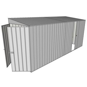Build-a-Shed 1.5 x 4.5 x 2m Single Sliding Side Door Skillion Shed - Zinc