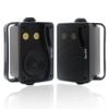 3-way Waterproof Wall Mount Speakers Black