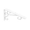 Carinya 200 x 150mm White Heavy Duty Scroll Stayed Bracket