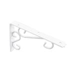 Carinya 200 x 150mm White Heavy Duty Scroll Stayed Bracket