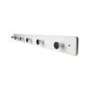 Adoored 6 Chrome Hook White Board Deco Hook Rack