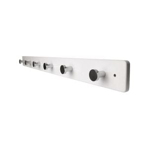 Adoored 6 Chrome Hook White Board Deco Hook Rack