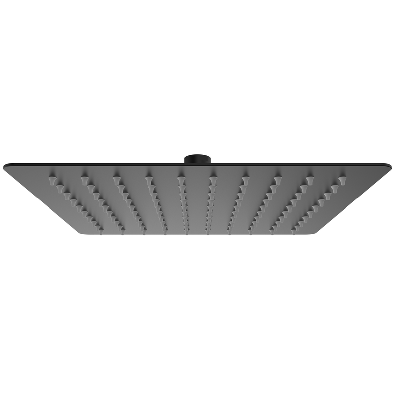 Mondella 250mm Black Matte Rococo Square Shower Head