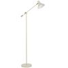 Telbix Olav Modern Standing Floor Lamp Light Metal Beige Satin