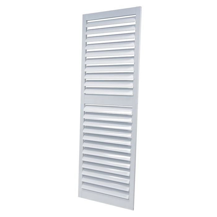 Polar Modular Shutters 2100 x 700mm Exterior Shutter Aluminium White - White