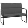 vidaXL Bench Dark Grey Fabric Entryway Hall Dining Bench Living Room Furniture