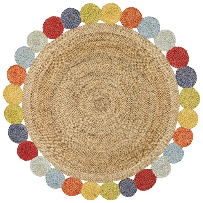 The Rug Connection Gallery Tutti Natal Jute 200x200cm - Medium Round Handwoven Jute Indoor Rug