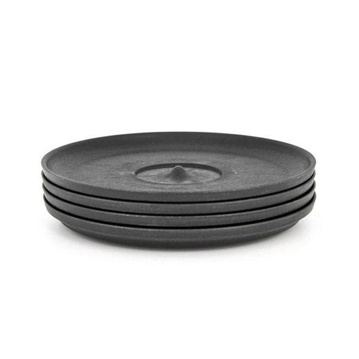 Huskee Universal Saucers - 4 Pack - 3oz Charcoal
