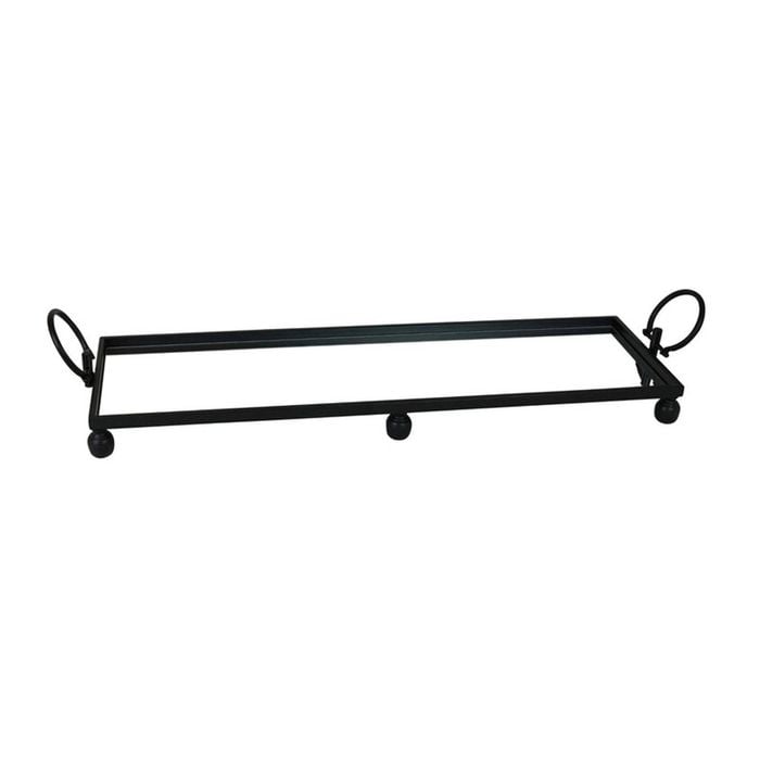 Elegant Collections Black Eliza Large Tray