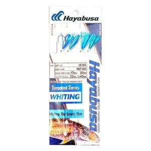Hayabusa EX705 Whiting Pre Made Fishing Rig Twin Pack Spark Blue 3