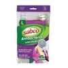 Sabco Large Antibacterial Latex Gloves - 1 Pair