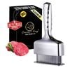 Gourmet Easy Meat Tenderizer Stainless Steel Long Handle Heavy Duty Easy Clean