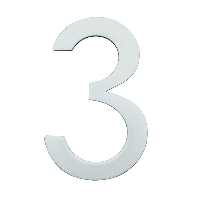 Sandleford 90mm Glow In Dark Acrylic House Number 3