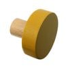 Adoored 38mm Mustard Round Cabinet Knob - 4 Pack