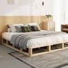 Oikiture Wooden Bed Frame Base-King