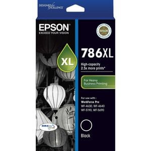 Epson Genuine Original Epson 786XL Black Ink Cartridge Toner High Capacity T787192