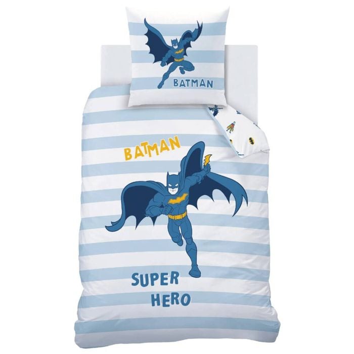 Batman Super Hero Quilt Cover Set - Single Bed Size