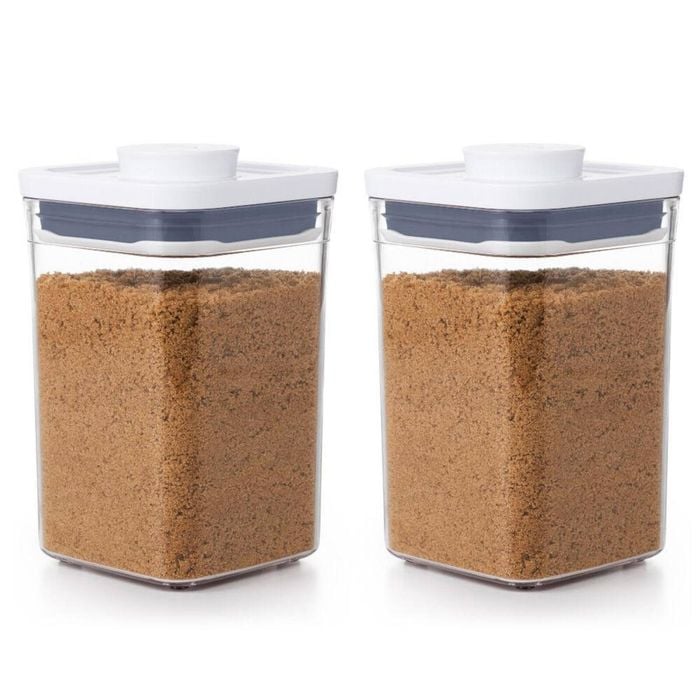 OXO Good Grips Pop 2.0 Small Square Short Container 1L | Set of 2