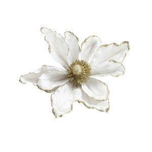 Jingle Jollys 14Pcs Christmas Tree Flower Set Garland Wreath Poinsettia White