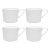 4pc Ecology 400ml Canvas Wide Mug/Cup Tableware - White