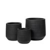 Rogue Otto Planter 3pcs Set - Black 44.5x44.3cm