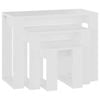 vidaXL 3x Nesting Tables White Couch Side End Coffee Table
