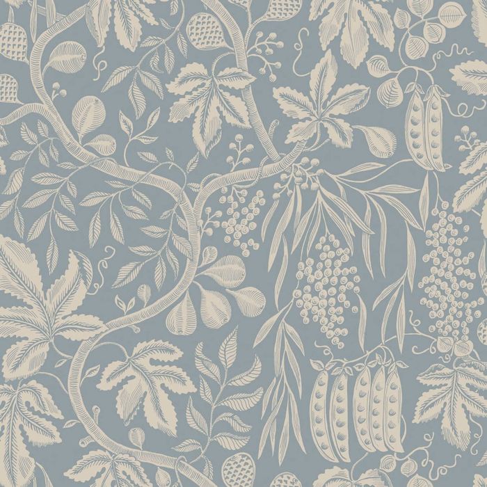 Wallpaper Trader Fig Garden Wallpaper Roll 10.05m X 53cm, Light Blue
