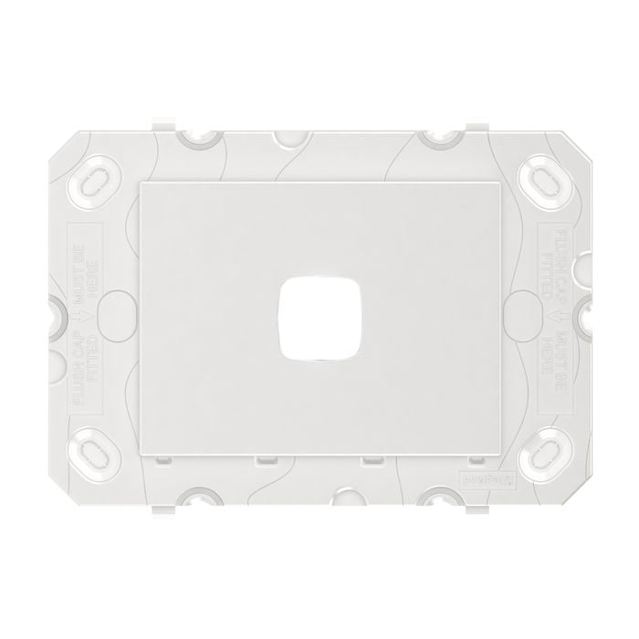 HPM ARTEOR 1 Gang Wall Switch - Grid Only - White