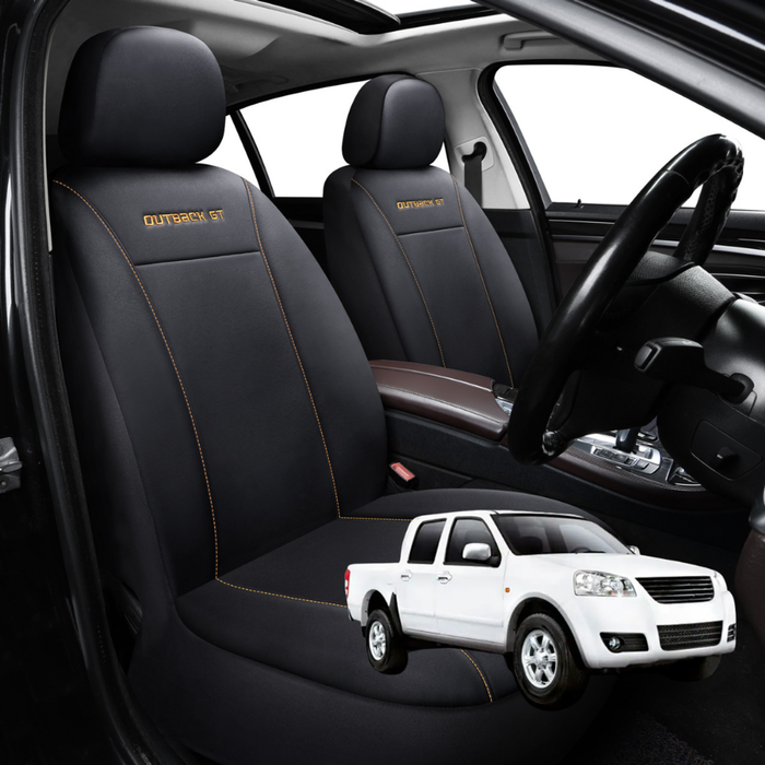 Car Seat Cover for GWM Haval Tank 500 2023 - 2024 (P03) - Black-Front Only