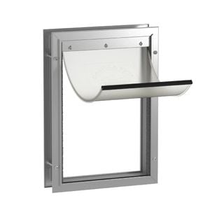 Hakuna Pets Large Silver Deluxe Aluminium Pet Door