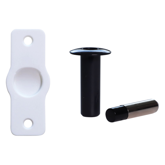 Fantom Hardware Black Magnetic Barn Doorstop