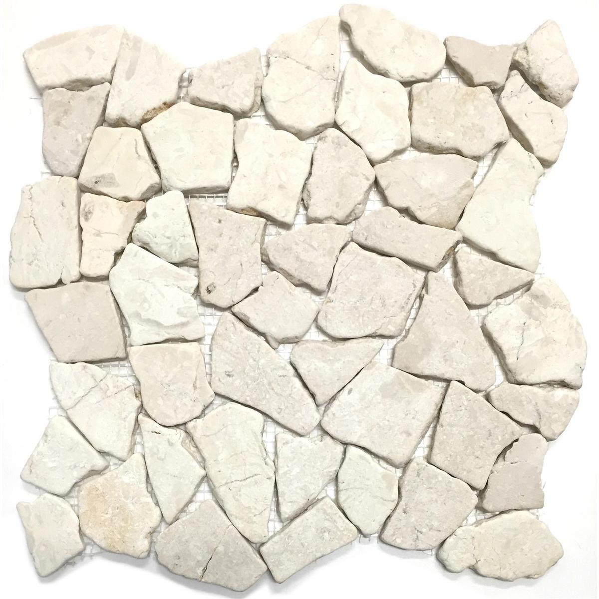 Decor8 Tiles 300 x 300 x 10mm Beige Java Marble Tile Mosaic - Bunnings ...