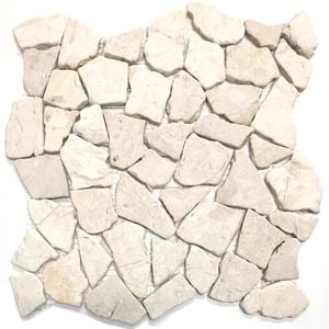 Decor8 Tiles 300 x 300 x 10mm Beige Java Marble Tile Mosaic