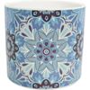 LVD Ceramic Decorative Indoor Planter Pot Mykonos 13x12cm Blue/White