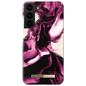 Ideal Of Sweden Fashion Case (suits Galaxy S22 Plus) - Golden Ruby Marble