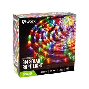 Lytworx 8m Multicolour LED Solar Rope Light